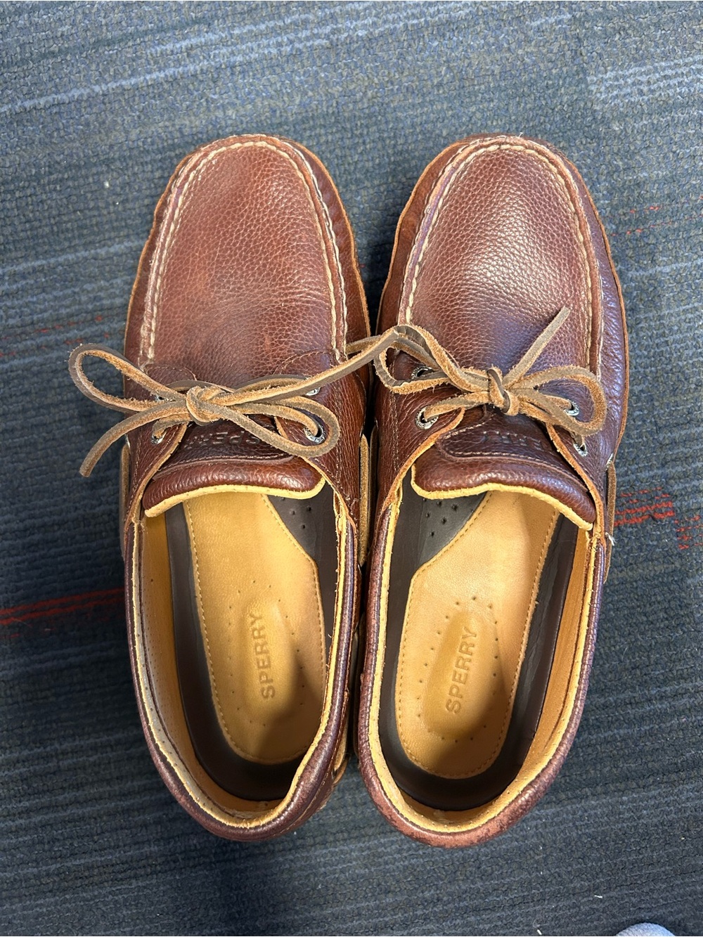 Sperry Brown Leather Boat Shoes